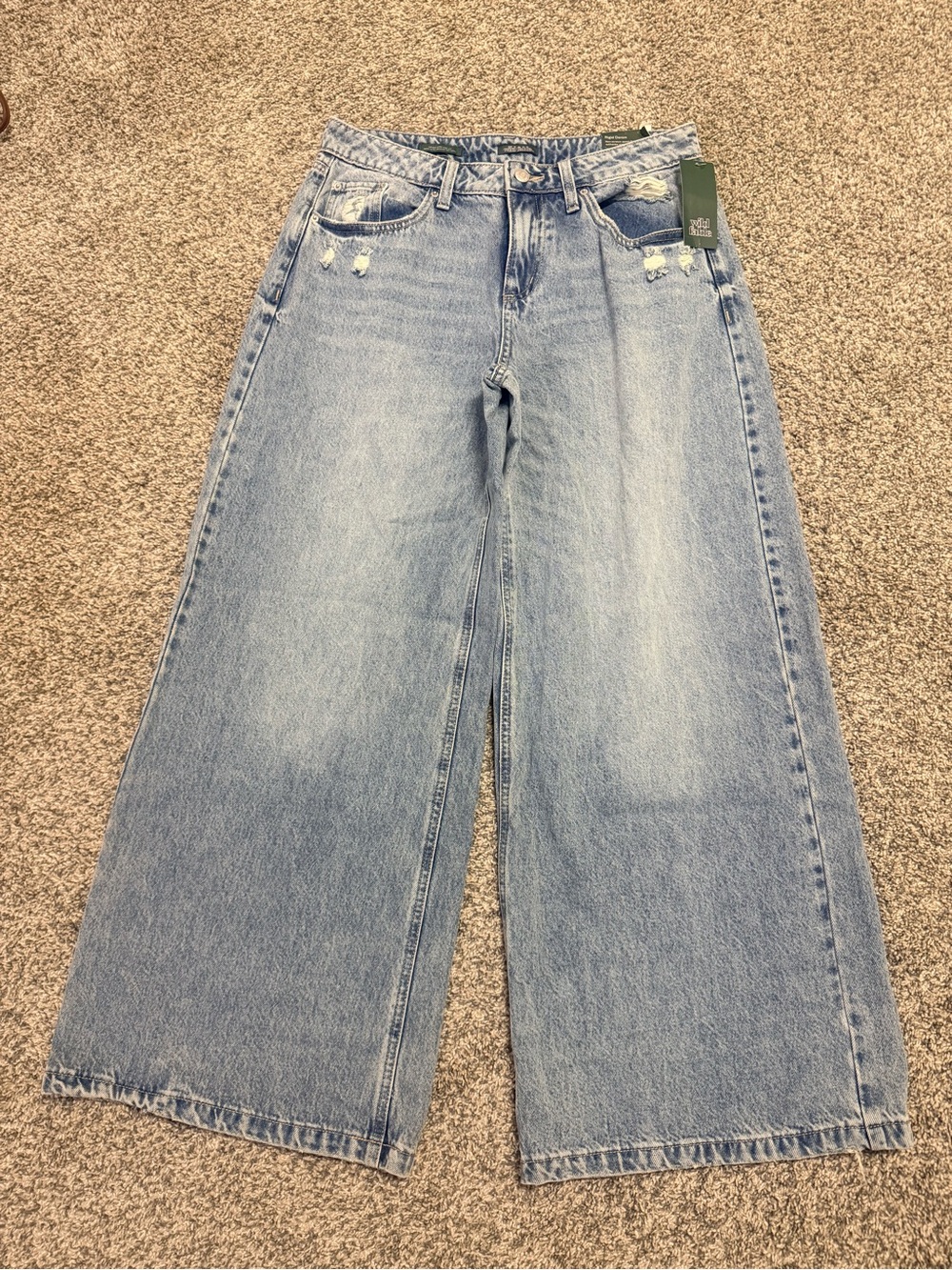 wild fable Mid-Rise Ultra -Wide Leg Jeans